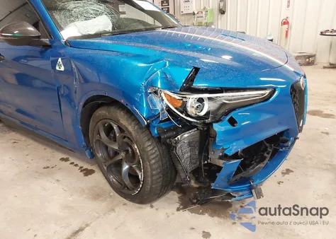 2022 Alfa Romeo Stelvio Quadrifoglio Awd from USA, damaged, VIN ZASPAKEV6N7D48645